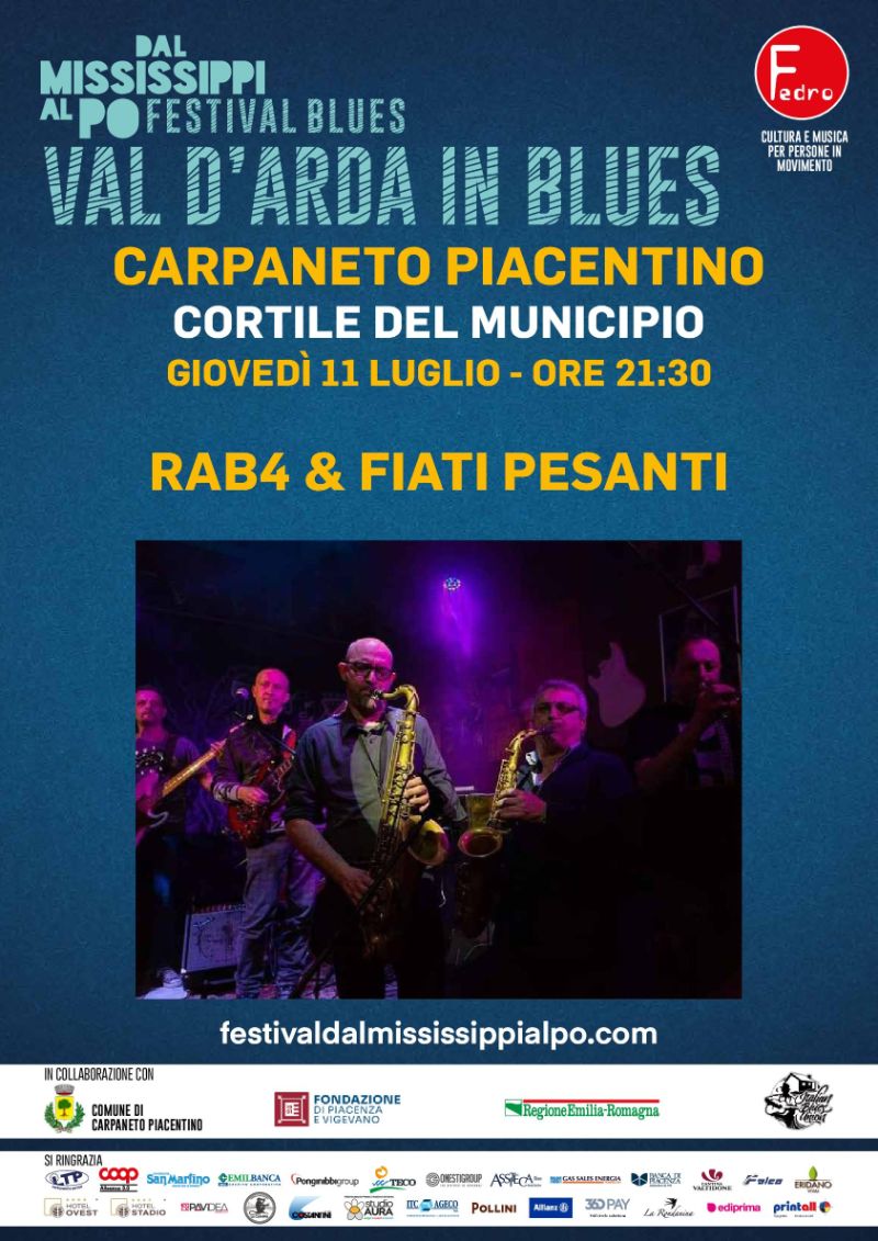 Comune Di Carpaneto Piacentino Val D Arda In Blues Rab Fiati Pesanti